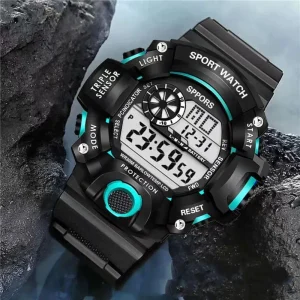 Digital Watch for Men Women and Children Sports Watch Luminous Chronograph Student Electronic Wristwatch