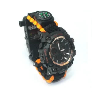 Disaster Equipment Tactical Diver Watch Personalized Outdoor Camping Watch for Unisex with Glass Dial Analog Display