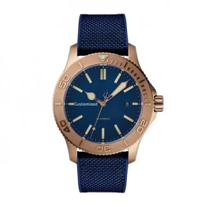 Diving Mens Watch Bronze Case Automatic Super Luminous Water Resistant 150M Wrist Watch