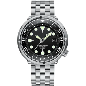 Diving Watch Automatic Stainless Steel Luxury Factory Customized Men Waterproof Watch Mechanical Watch Round Analog 300m