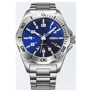 Double Calendar Luminous Japan Automatic Mechanical Diving Steel Watch