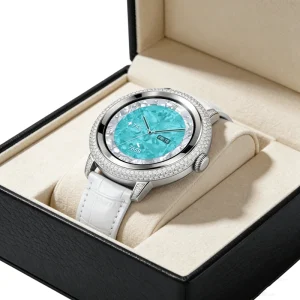 Durable Pure Gold Android Smartwatch Outdoor Sports Fitness Tracker AMOLED Display 50m Waterproof Heart Rate SpO2 Monitor