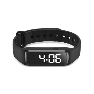 Eco-friendly Silicone Smart Watch Vibrating Alarm Timer Fitness Tracker Digital Watches Wristband NFC LED Screen Bracelets