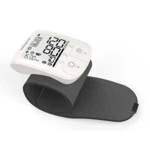 Electric Digital Bluetooth Wrist Blood Pressure Monitor Plastic Material CE Certification