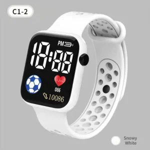 Electronic Cartoon Kids Gift Wristwatch Students Bracelet Square Sports Children LED Digital Watch