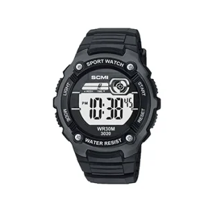Electroplated Outdoor Sports Large Dial Student Watch Multifunctional Waterproof Men’s Electronic Watch