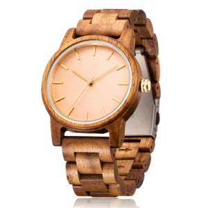 Elegant Minimalist Style Wooden Watches Customized Logo Men and Women
