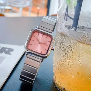 Elegant Quartz Hands Minimalist Women’s Luxury Watch Stainless Steel Waterproof Quartz Watch Wristwatch