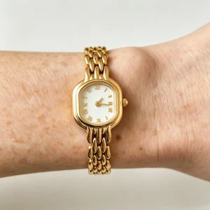 Elegant Vintage Mini Gold Watch Small Dial Women’s Quartz Watch Classic Retro