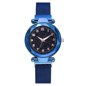 Elegant Women’s Stainless Steel & Leather Quartz Fashion Coin Watch Stylish Classic Bracelet Gift for Her