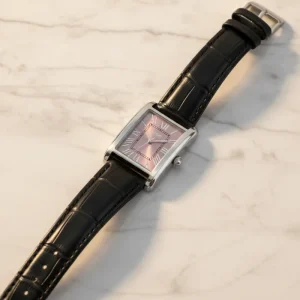 Elegant Women’s Watches Mineral Glass Watch Mirror Stainless Steel Premium Leather Strap Minimalist Charm Watches Women