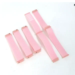 Embroidered Elastic Nylon Woven Wristband Hook Loop Adjustable Custom Heart Rate Blood Oxygen Monitor Strap Smart