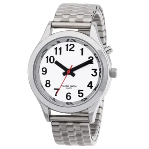 English Talking Watch for Seniors Women with Time Date Loud Alarm