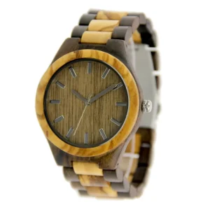 Engravable Men’s Wood Wristwatch Handmade Wooden Watch Anniversary Wedding Gift for Him Father Groomsmen Husband Wood Gift