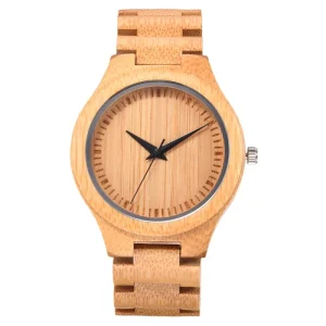 Environmental Protection Bamboo Women Watch, Customized Personalized Wood Watch Bracelet