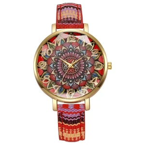 Ethnic Women’s Watch Quartz Wristwatch Luxury Butterfly Watches Ladies Clock Gift Valentine’s Day Reloj Mujer Relojes De Mujer
