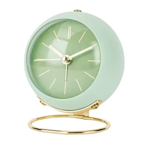 European Style Simple Creative Mute Electronic Desk Clock Luminous Quartz Clock Living Room Alarm Durable Metal Construction