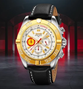Everyday Quartz Watch Alloy Case 30M Waterproof Date Stopwatch