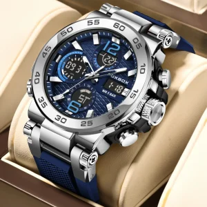 FB0033 Custom Digital Display Men’s Luminous Sport Waterproof Quartz Watch