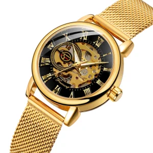 FORSINING Fashion Watch OEM Custom Women Couple Skeleton Luxury Lady Fashion Mechanical Watch