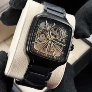 Factory Automatic Mechanical Watch for Men Black Watch