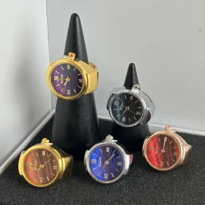 Factory Cross Border Mini Ring Watch Versatile Ring Watch Bestseller for Women Men