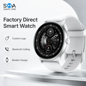 Factory Custom Classic Circular Smartwatch Sport Activity Watch for Daily Health Tracking and Phone Calls