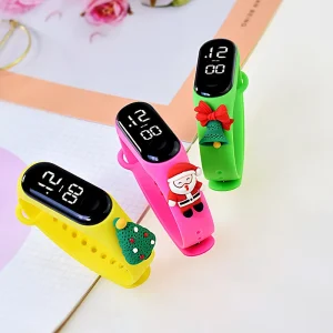 Factory Custom Logo Child LED Digital Cartoon Wrist Watch Boys Girls Electronic Bracelet Kids Outdoor Sports Watch