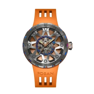 Factory Custom Logo Rose Gold Vintage Watch Straps Waterproof Men’s Automatic Mechanical Watch