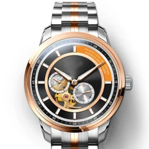 Factory Custom Luxury Men’s Diver Watch High Quality Stainless Steel Sapphire Crystal Skeleton Flywheel Miyota Mechanical