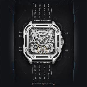 Factory Custom Watch Skeleton Stainless Steel Automatic Mechanical Watches for Men’s Watches Luxury