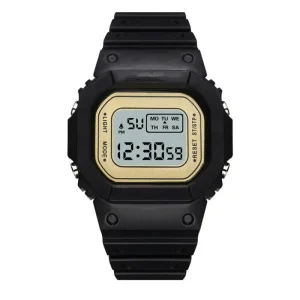 Factory Digital Watch Transparent LED Waterproof Sports Wristwatch Electronic Watch for Student Gift