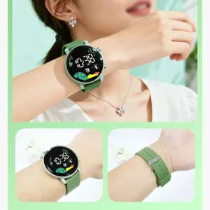 Factory Direct Fashionable Technology Round Sports Electronic Colorful Digital Watch Boys Girls Teenagers Students