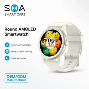 Factory Direct Round AMOLED Fitness Smartwatch Bluetooth 5.3 Calling Watch Multi Sport Modes for Distributors
