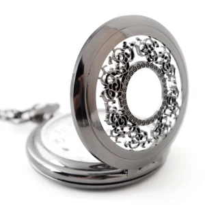 Factory Direct Sale Vintage Hollow Out Quartz Pocket Watch for Men