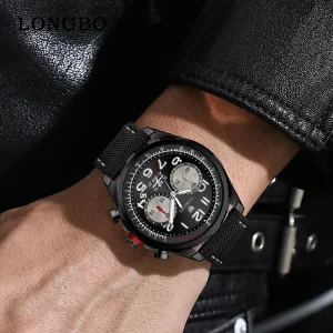 Factory Direct Sales Men’s Business Luxury Watch Quartz Movement 44mm Waterproof 30M Water Resistance