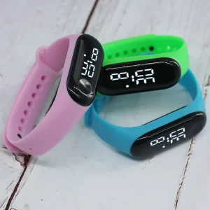 Factory Direct Waterproof LED White Light Electronic Watch Fashion Student Couple Leisure Sports Touch Bracelet Plastic Watch