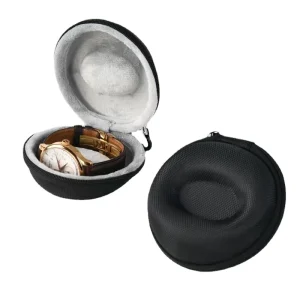 Factory EVA Hard Shell Watch Box Zipper Portable Bag Durable and Lightweight Foam Nylon Watch Storage Box