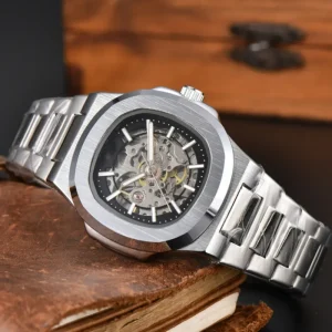 Factory Fashion Alloy Automatic Mechanical Watch for Men