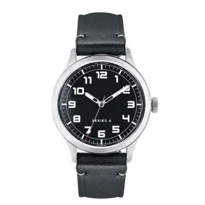 Factory Fashion Business Black Men’s Belt Leather Strap Mechanical Watch Trend Business Man Watch