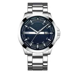 Factory Hot Products Fashion Business Men’s Quartz Watch with Alloy Strap Waterproof Pointer Dial