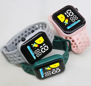 Factory LED Electronic Watch Fashionable Simple Design Watch for Man Women Children Students Rocket Digital Watch
