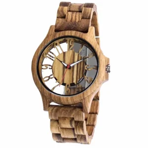 Factory Luxury Analog Quartz Watches Natural Wood Case and Band with Japanese Movement Unisex Watches
