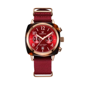Factory Made Stainless Steel Square Case Sport Watch with Chronograph Function 5BAR Water Resistance Man’s Quartz Watch