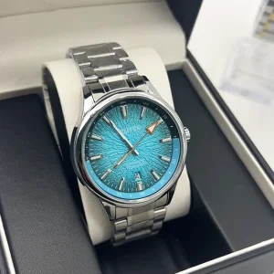 Factory Men’s Automatic Watch Customized OEM Business Design with New Cracks Stainless Steel Band 20mm Width