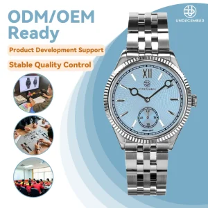 Factory ODM/OEM Service Wristwatch Custom Design 5ATM Waterproof Stainless Steel Men’s Quartz Movement Watch