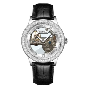 Factory OEM Custom Logo Luxury Men Mechanical Automatic Skeleton Watch Wristwatch Man