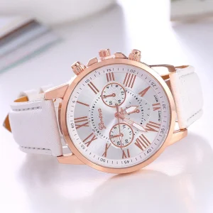 Factory Price Luxury Women’s Quartz Watch Stainless Steel Pointer Geneva Fashion Style Elegant Design Gift for Women 100% Quartz