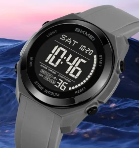 Factory SKMEI 2455 LED Display Digital Men’s Sports Watch Alarm Chronograph Watch Outdoors Gift