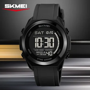 Factory SKMEI 2455 LED Display Digital Men’s Sports Watch Alarm Chronograph Watch Outdoors Gift
